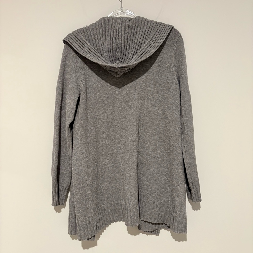 Cyrus Women's Sweater Cardigan with Hood grey Size 1X - Picture 2 of 6